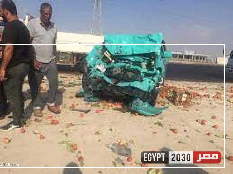 إصابة 10 أشخاص في حادث تصادم بالفيوم