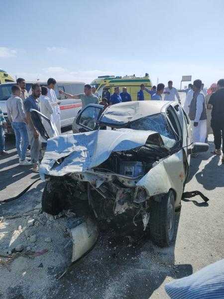 إصابة 5 أشخاص في حادث تصادم أعلى طريق مصر إسكندرية الصحراوي