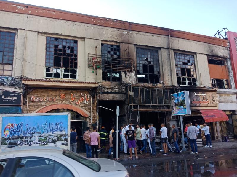 حريق بمحطة الرمل 