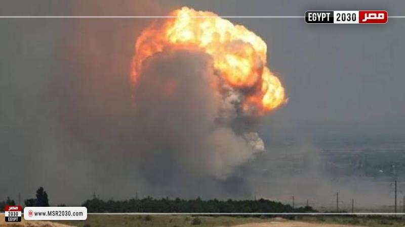 هجوم مسير على مستودع ذخيرة شبه جزيرة القرم