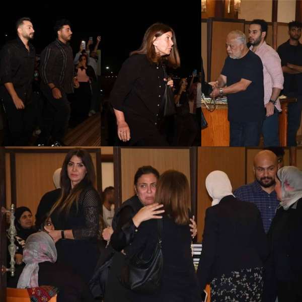عزاء والد الفنانة مى كساب