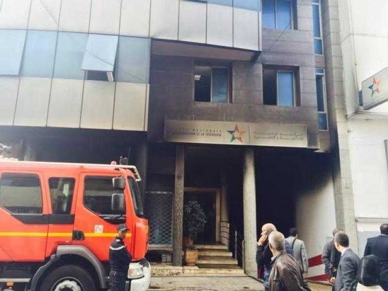 السيطرة على حريق في مبنى الإذاعة القديم