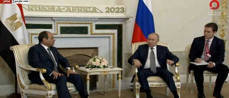 ماذا قال السيسي لـ بوتين عن المشاريع الروسية في مصر؟ - فيديو