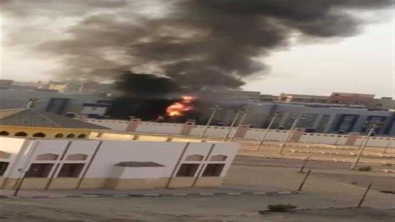 حريق بواجهة قسم الشيخ زايد