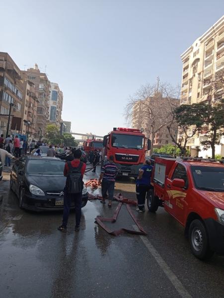 إصابة شخصين في حريق طابقين بعقار في مدينة نصر