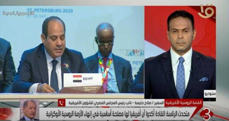 السفير صلاح حليمة يكشف أهمية كلمة السيسي في القمة الإفريقية الروسية.. فيديو