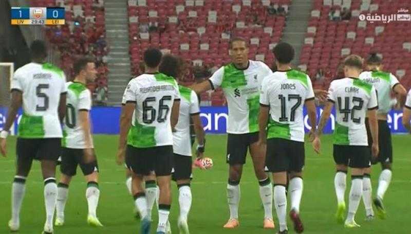 محمد صلاح يقود ليفربول لفوز كاسح على ليستر سيتي وديا
