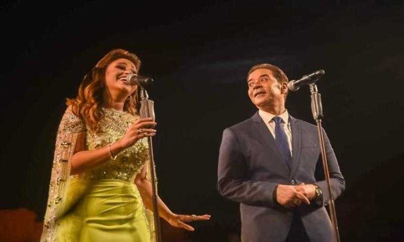 مدحت صالح وريهام عبد الحكيم في مهرجان العلمين 3 أغسطس