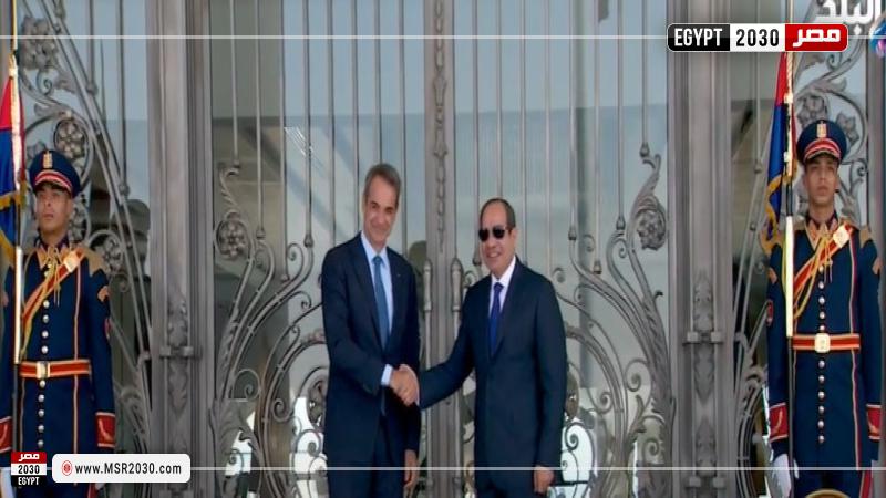 السيسي ورئيس وزراء اليونان