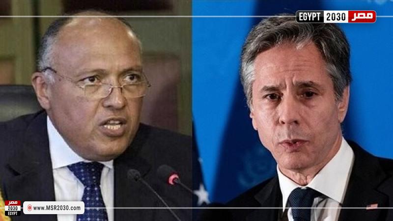 وزير الخارجية المصري ونظيره الأمريكي