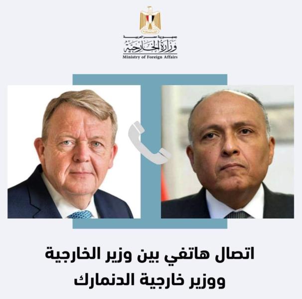 وزير الخارجية ونظيره الدنماركي 