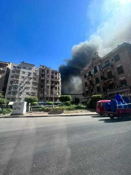 اندلاع حريق هائل بالمبنى الأثري لوزارة الأوقاف