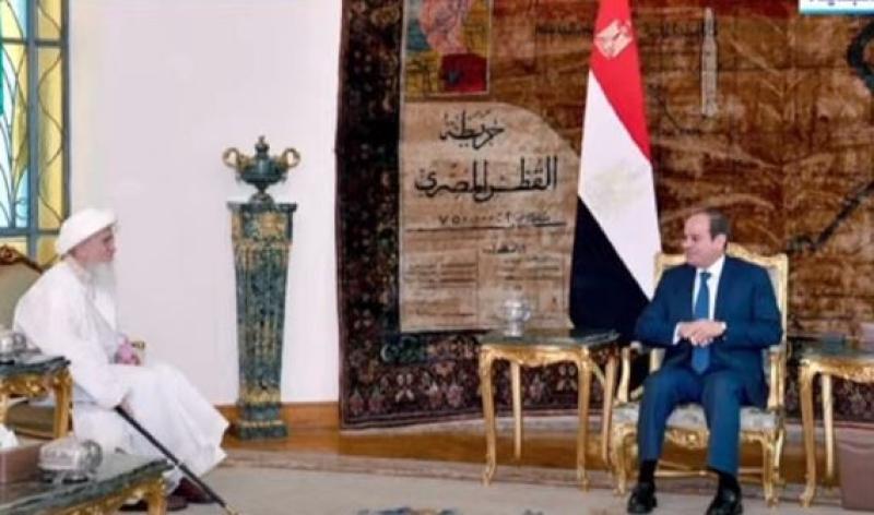 السيسي يثمن الدور المقدر لسلطان البهرة في ترميم مقامات آل البيت