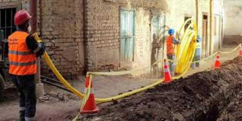 السيطرة على تسرب غاز نتيجة كسر ماسورة في الهرم