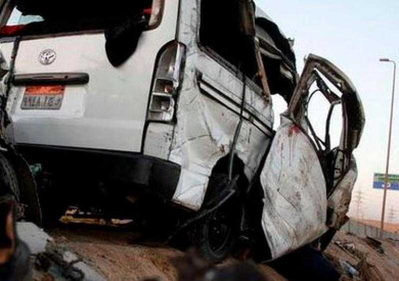 إصابة 7 أشخاص إثر حادث انقلاب ميكروباص بالشرقية