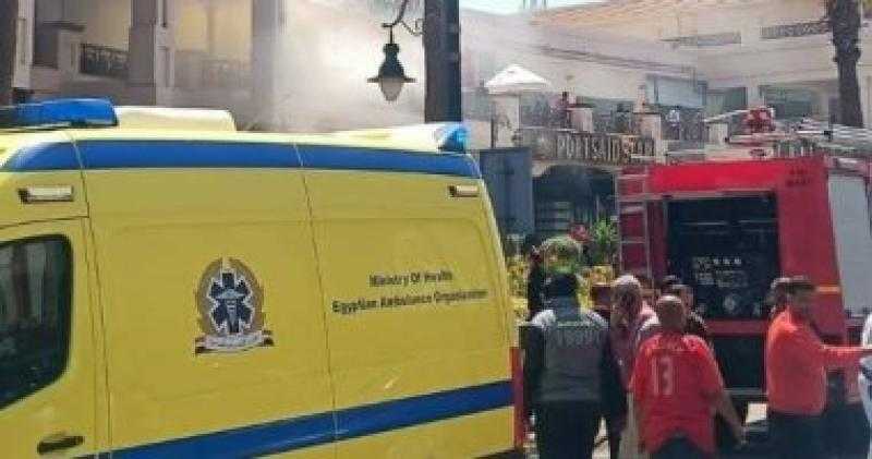 انتداب المعمل الجنائي لمعرفة أسباب حريق محل بقالة بالأقصر