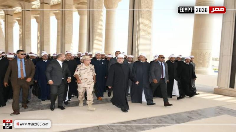 وزير الأوقاف خلال جولته بالعاصمة الإدارية الجديدة