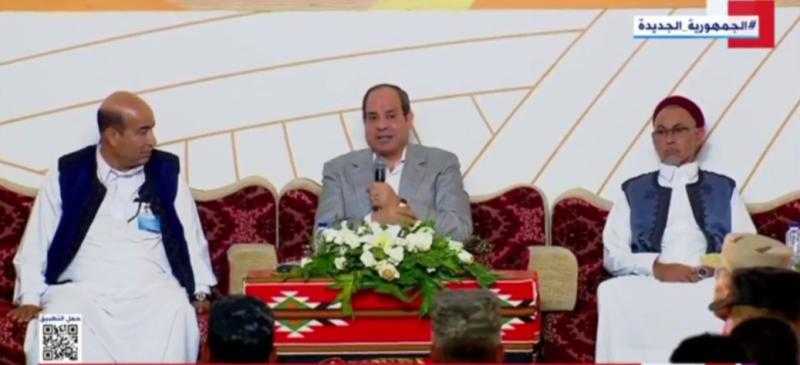 السيسي: مفيش شهادة وفاة لحاجة في مصر طول ما إحنا مع بعض