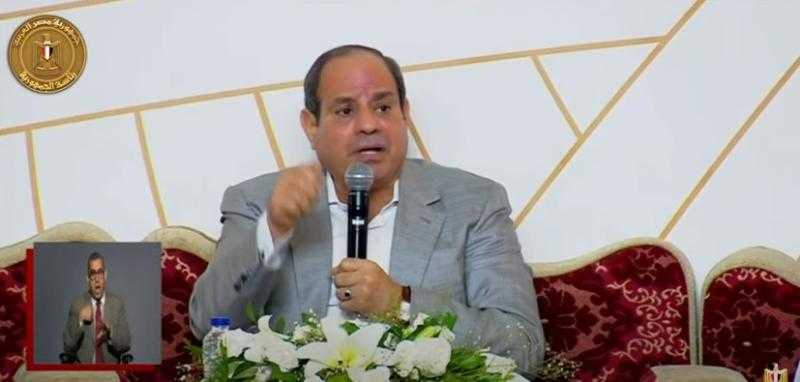«تطهير الألغام والمتفجرات أولًا».. السيسي: «احنا شغالين في كل حتة بسيناء» - فيديو