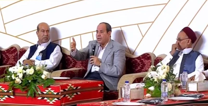 السيسي ومشايخ مطروح