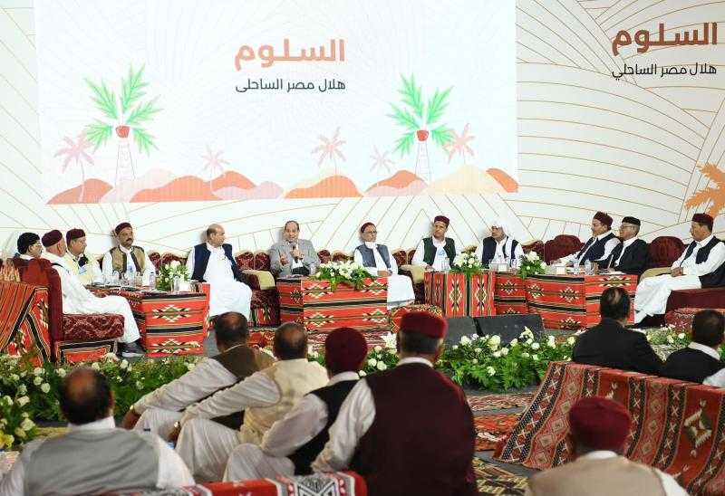 أحد العمد بمطروح: زيارة السيسي كتبت شهادة ميلاد للسلوم.. «فيديو»