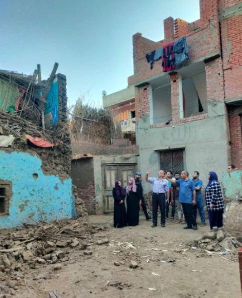 انهيار منزل دون خسائر بشرية بالمنوفية