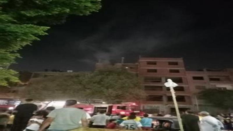 جزء من حريق شقة الهرم