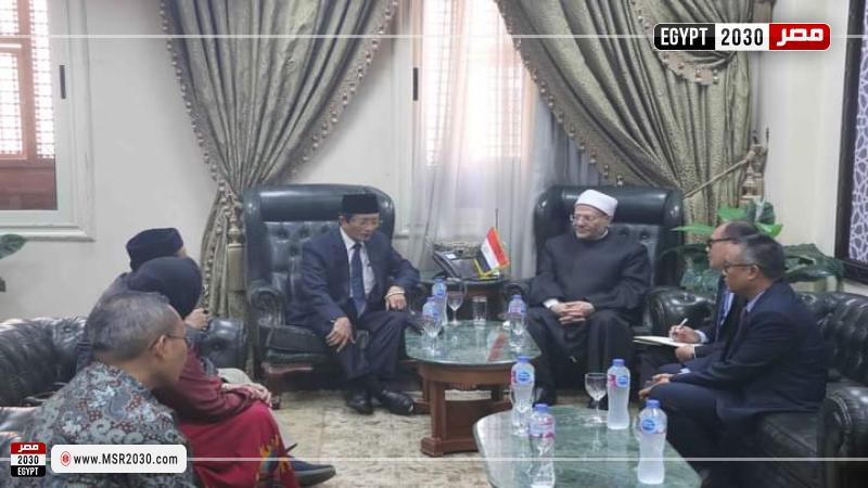 مفتي الجمهورية والوفد الاندونيسي