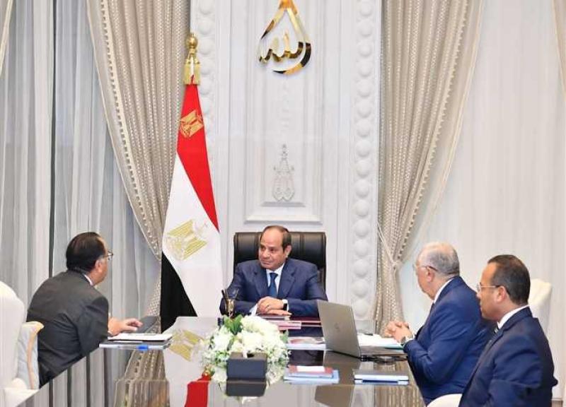 السيسي يستعرض مع المسؤولين المشروعات القومية في الزراعة