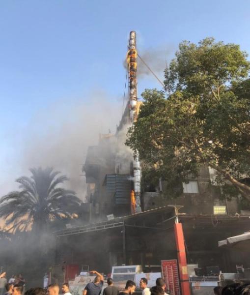 إخماد حريق نشب داخل مطعم بالمقطم دون إصابات