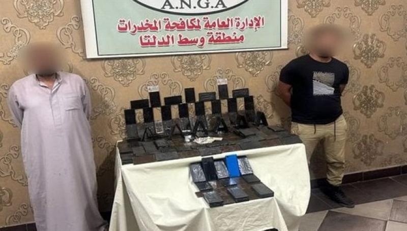 تفاصيل ضبط 240 طربة حشيش بحوزة عنصرين إجراميين بالغربية