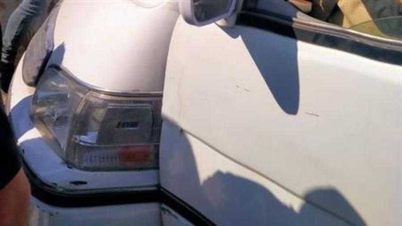 5 مصابين في حادث تصادم سيارتين أعلى محور 26 يوليو