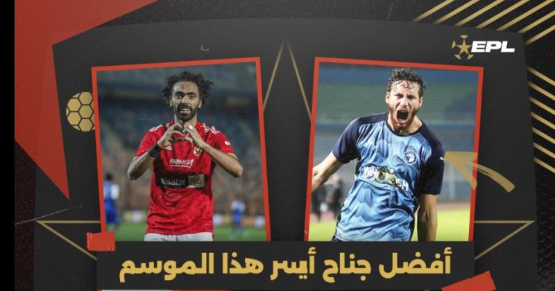 الشحات ينافس رمضان صبحي على أفضل جناح أيسر في الدوري المصري