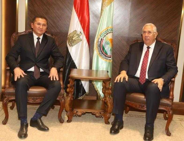 وزير الزراعة يبحث مع سفير أوزبكستان بالقاهرة آليات تعزيز التعاون الزراعي بين البلدين