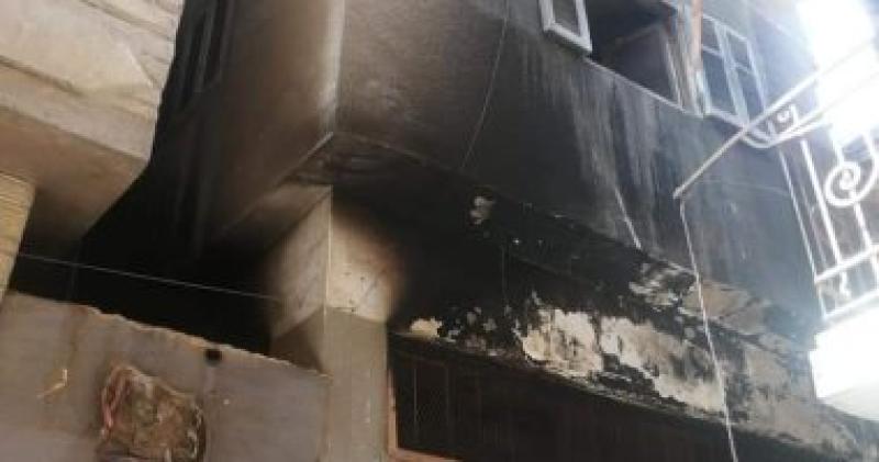 حريق شقة سكنية في إمبابة 