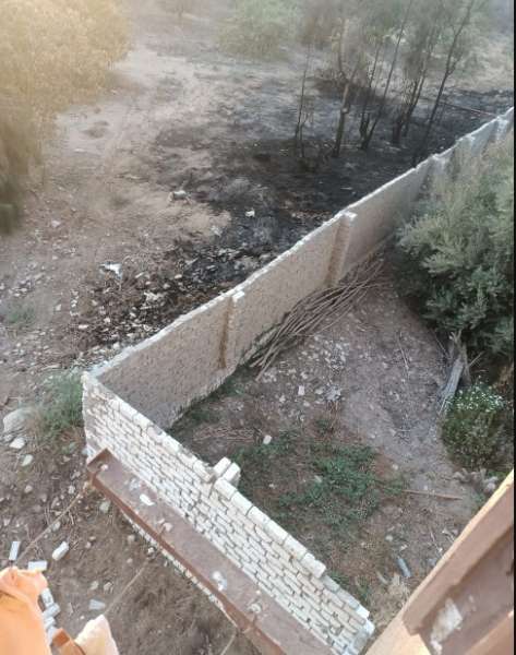 جانب من الحريق 