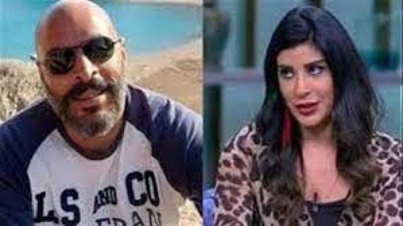 المذيعة أميرة أبو شنب وزوجها