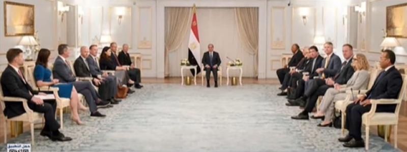 الرئيس السيسي يستقبل وفدًا من الكونجرس الأمريكي