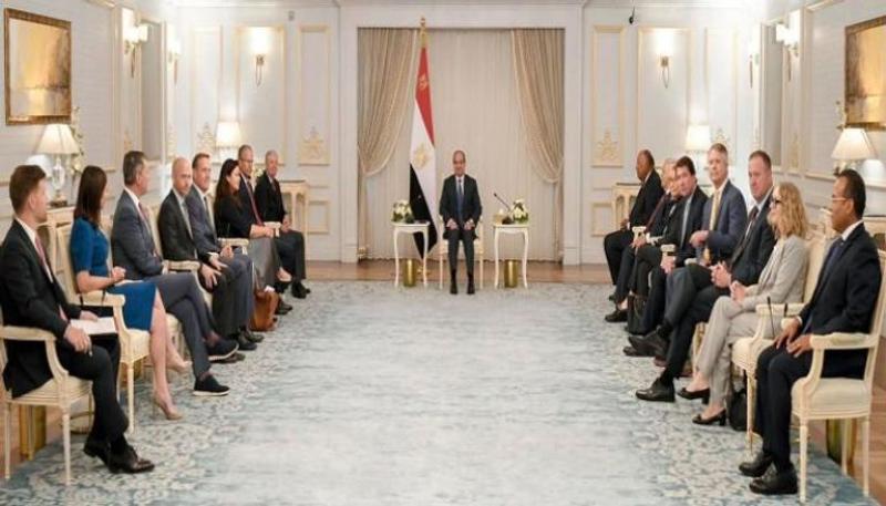 السيسي ووفد الكونجرس