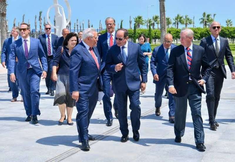 السيسي ووفد الكونجرس