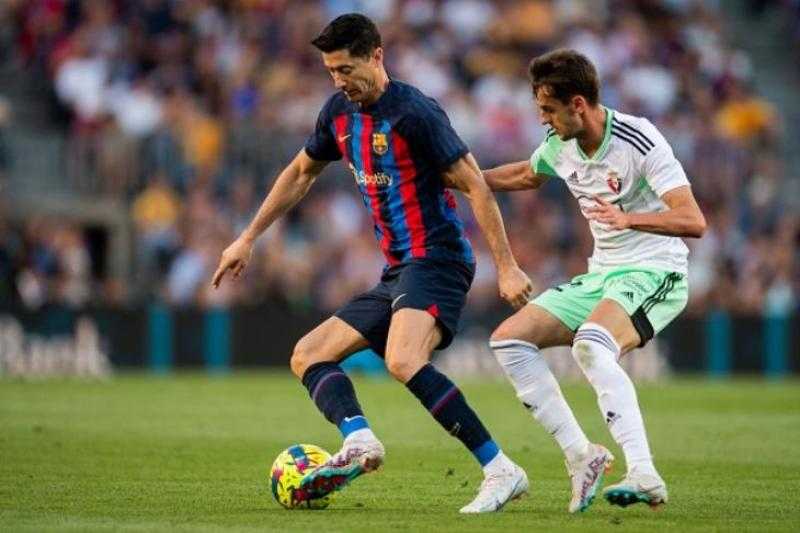 موعد مباراة برشلونة ضد أوساسونا في الدوري الإسباني والقنوات الناقلة