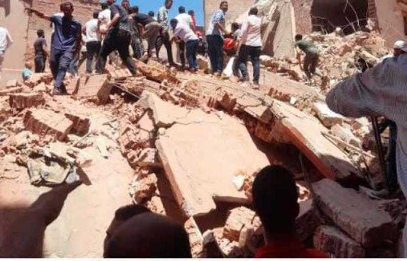 مصرع وإصابة 4 أشخاص في انهيار منزل بأسيوط