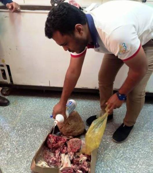 إعدام 4 أطنان مواد غذائية 