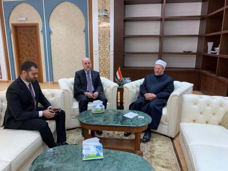 مفتي الجمهورية خلال اللقاء 