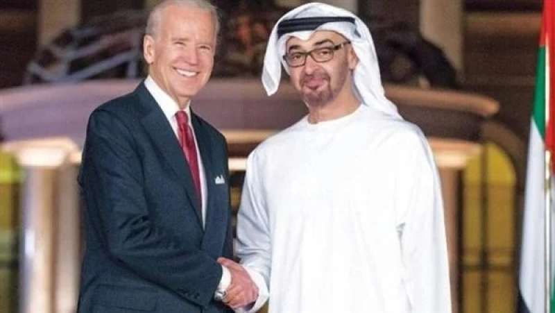 الشيخ محمد بن زايد والرئيس الأمريكي 