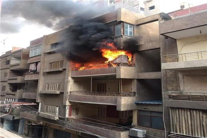 حريق شقة سكنية 