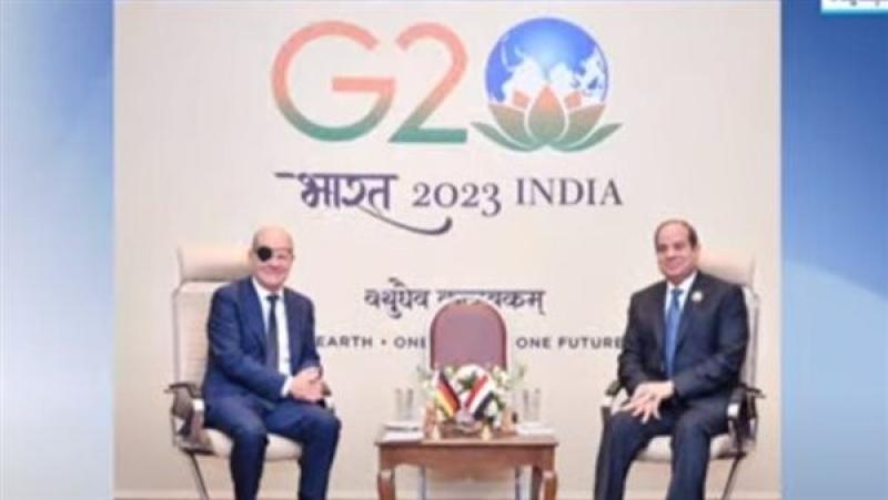 السيسي يلتقي مع المستشار الألماني على هامش قمة العشرين