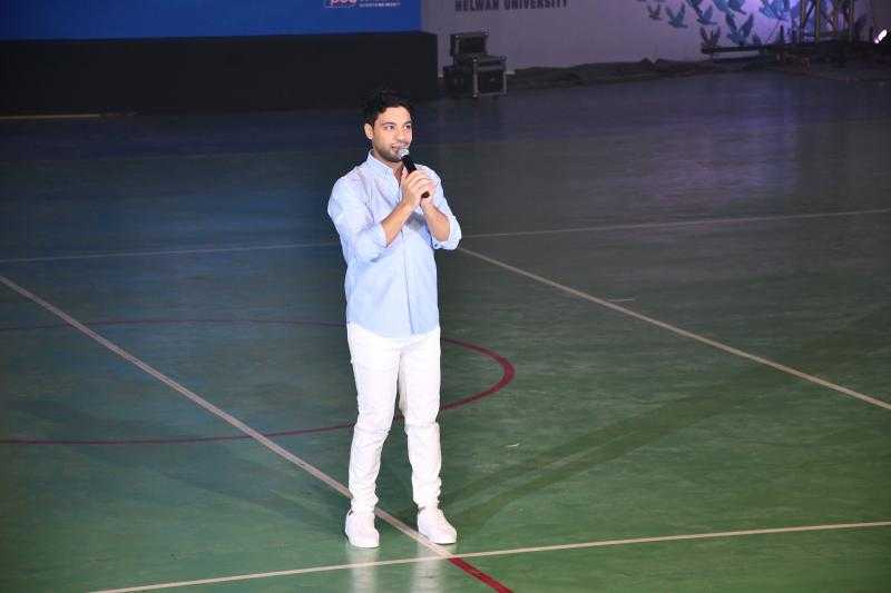 أحمد جمال يشعل حفل افتتاح أسبوع شباب الجامعات المصرية في جامعة حلوان