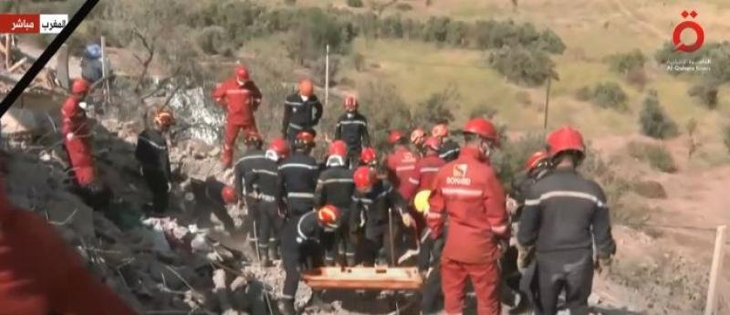 فرق الإنقاذ في المغرب تواصل البحث عن ناجين من الزلزال.. «فيديو»