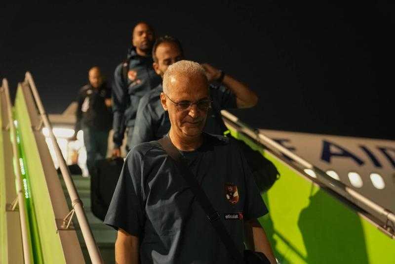 بعثة الأهلي تصل مطار السعودية استعدادا للسوبر الإفريقي